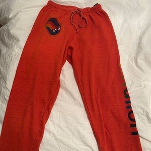 Red Aviator Nation sweatpants